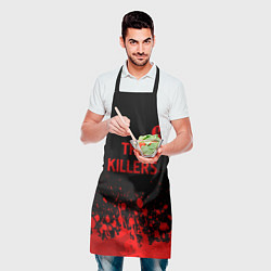 Фартук кулинарный The Killers - red gradient посередине, цвет: 3D-принт — фото 2