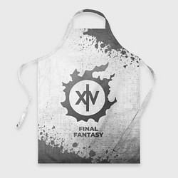 Фартук кулинарный Final Fantasy - white gradient, цвет: 3D-принт