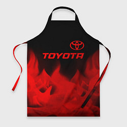 Фартук кулинарный Toyota - red gradient посередине, цвет: 3D-принт
