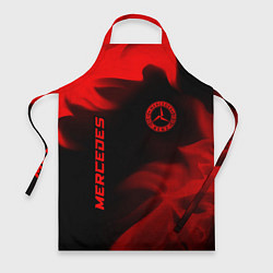 Фартук кулинарный Mercedes - red gradient вертикально, цвет: 3D-принт