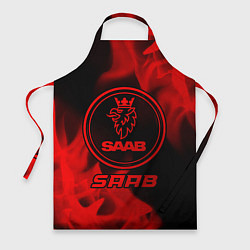 Фартук кулинарный Saab - red gradient, цвет: 3D-принт