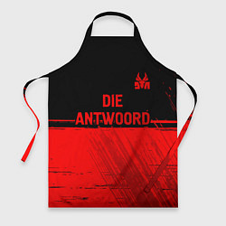 Фартук кулинарный Die Antwoord - red gradient посередине, цвет: 3D-принт