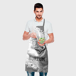 Фартук кулинарный Burzum - white gradient, цвет: 3D-принт — фото 2