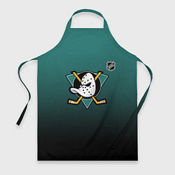 Фартук кулинарный Анахайм Дакс - зеленый градиент, цвет: 3D-принт