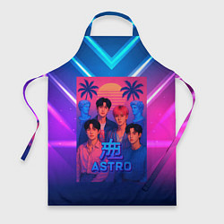 Фартук кулинарный Astro retro rave 80, цвет: 3D-принт