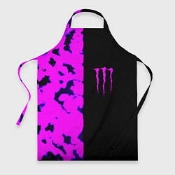 Фартук кулинарный Monster energy neon camo, цвет: 3D-принт