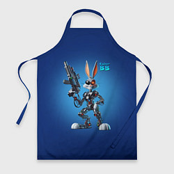 Фартук Cyborg Bugs Bunny with a gun - ai art fantasy