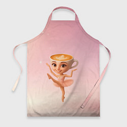 Фартук кулинарный Балерина капучино ии мем, цвет: 3D-принт