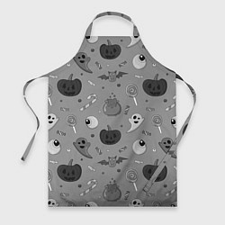 Фартук кулинарный Halloween grey, цвет: 3D-принт