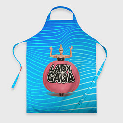 Фартук кулинарный Леди Гага в круглой надувной юбке, цвет: 3D-принт