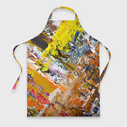 Фартук Живая Абстракция: Поток Цветов и Форм в Постоянном