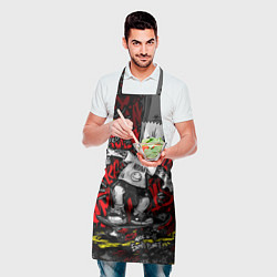 Фартук кулинарный Татуированный барт, цвет: 3D-принт — фото 2