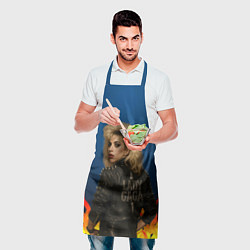 Фартук кулинарный Леди Гага байкер, цвет: 3D-принт — фото 2