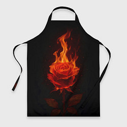 Фартук кулинарный Flaming rose, цвет: 3D-принт