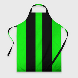 Фартук кулинарный Color green black lines, цвет: 3D-принт