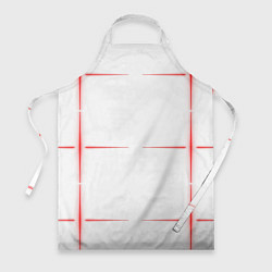 Фартук кулинарный Color white red stripes, цвет: 3D-принт