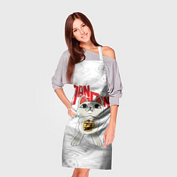 Фартук кулинарный Dandadan - манеки неко, цвет: 3D-принт — фото 2