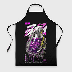 Фартук кулинарный Глаза в бутылке, цвет: 3D-принт