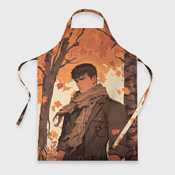 Фартук кулинарный Берсерк Гатс в клетчатом шарфе, цвет: 3D-принт