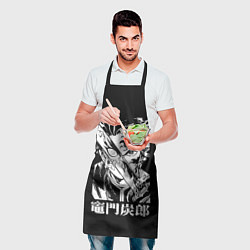 Фартук кулинарный Клинок рассекающий демонов - slayer, цвет: 3D-принт — фото 2