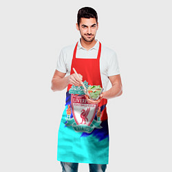 Фартук кулинарный Ливерпуль краски текстура, цвет: 3D-принт — фото 2