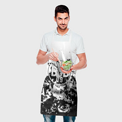Фартук кулинарный Borussia черные краски, цвет: 3D-принт — фото 2