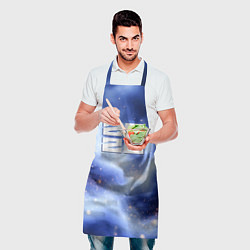 Фартук кулинарный 2026 сине-голубая дымка, цвет: 3D-принт — фото 2