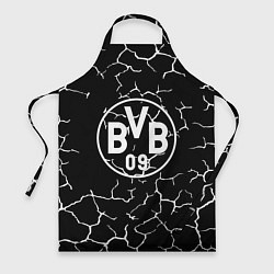 Фартук кулинарный Borussia черно белые, цвет: 3D-принт