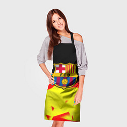 Фартук кулинарный Borussia абстракция золото геометрия, цвет: 3D-принт — фото 2