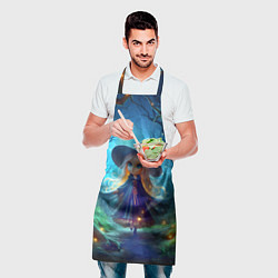 Фартук кулинарный Ведьмочка-малютка в ночь на хэллоуин, цвет: 3D-принт — фото 2