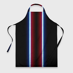 Фартук кулинарный Color white blue red neon, цвет: 3D-принт
