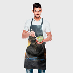 Фартук кулинарный The purrminator кот терминатор, цвет: 3D-принт — фото 2