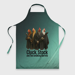 Фартук Петухи - карты деньги два ствола