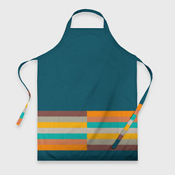 Фартук кулинарный Индиго и шумовой градиент заката с текстурой, цвет: 3D-принт