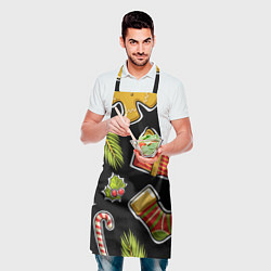 Фартук кулинарный Рождественский вайб, цвет: 3D-принт — фото 2