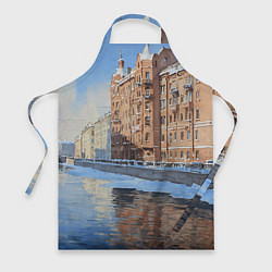 Фартук кулинарный Зимний Санкт-Петербург, цвет: 3D-принт