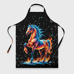 Фартук кулинарный Лошадь на снегу, цвет: 3D-принт