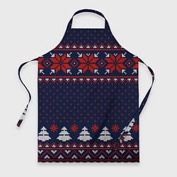 Фартук Новогодний вязаный узор