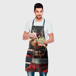 Фартук кулинарный Боксёр в ринге, цвет: 3D-принт — фото 2
