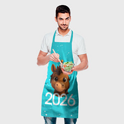 Фартук кулинарный Голова лошадки, цвет: 3D-принт — фото 2