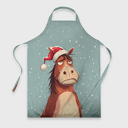 Фартук кулинарный Недовольная лошадка, цвет: 3D-принт