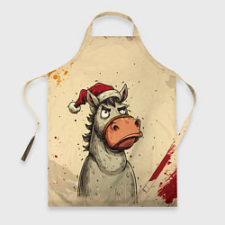 Фартук кулинарный Задумчивая лошадь, цвет: 3D-принт