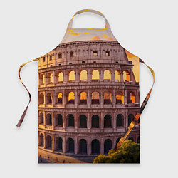 Фартук кулинарный Колизей в лучах заката, цвет: 3D-принт