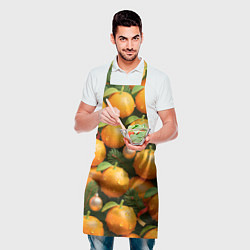 Фартук кулинарный Мандариновое настроение, цвет: 3D-принт — фото 2