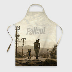 Фартук кулинарный Fallout City, цвет: 3D-принт