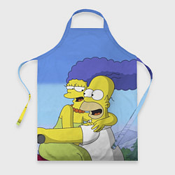 Фартук кулинарный Гомер и Мардж, цвет: 3D-принт