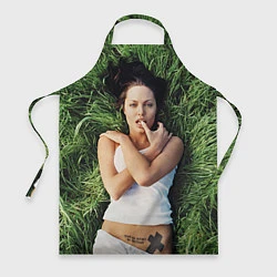 Фартук кулинарный Анджелина Джоли, цвет: 3D-принт