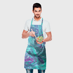 Фартук кулинарный Смесь красок, цвет: 3D-принт — фото 2