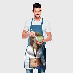 Фартук кулинарный Кучерявая Бейонсе, цвет: 3D-принт — фото 2