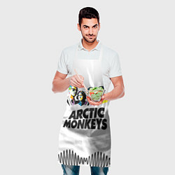 Фартук кулинарный Arctic Monkeys: Music Wave, цвет: 3D-принт — фото 2